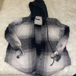 Hooded flannel small